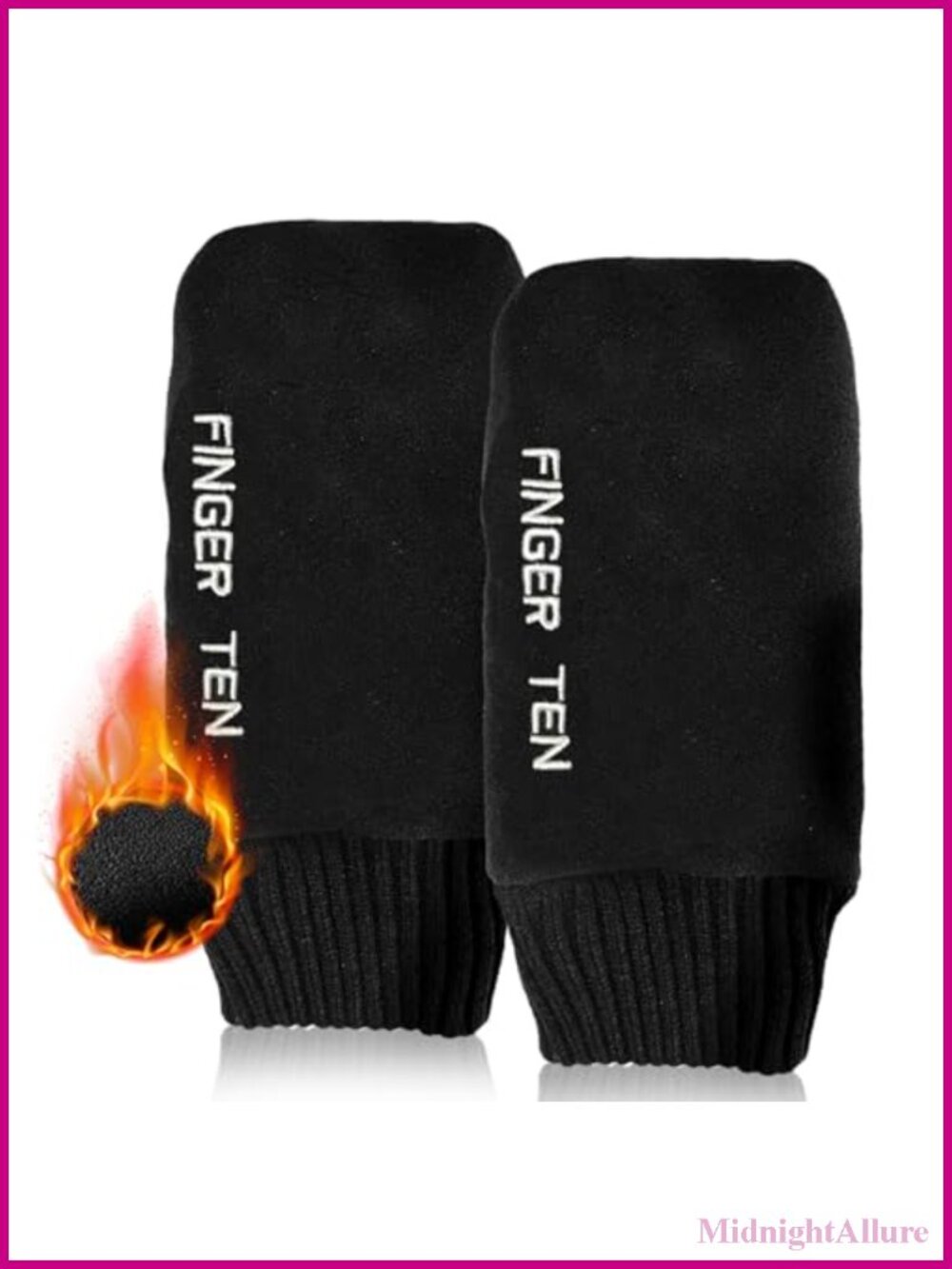 Winter Golf Mittens Double-Layer Fleece Windproof Thermal Warm Golf Gloves